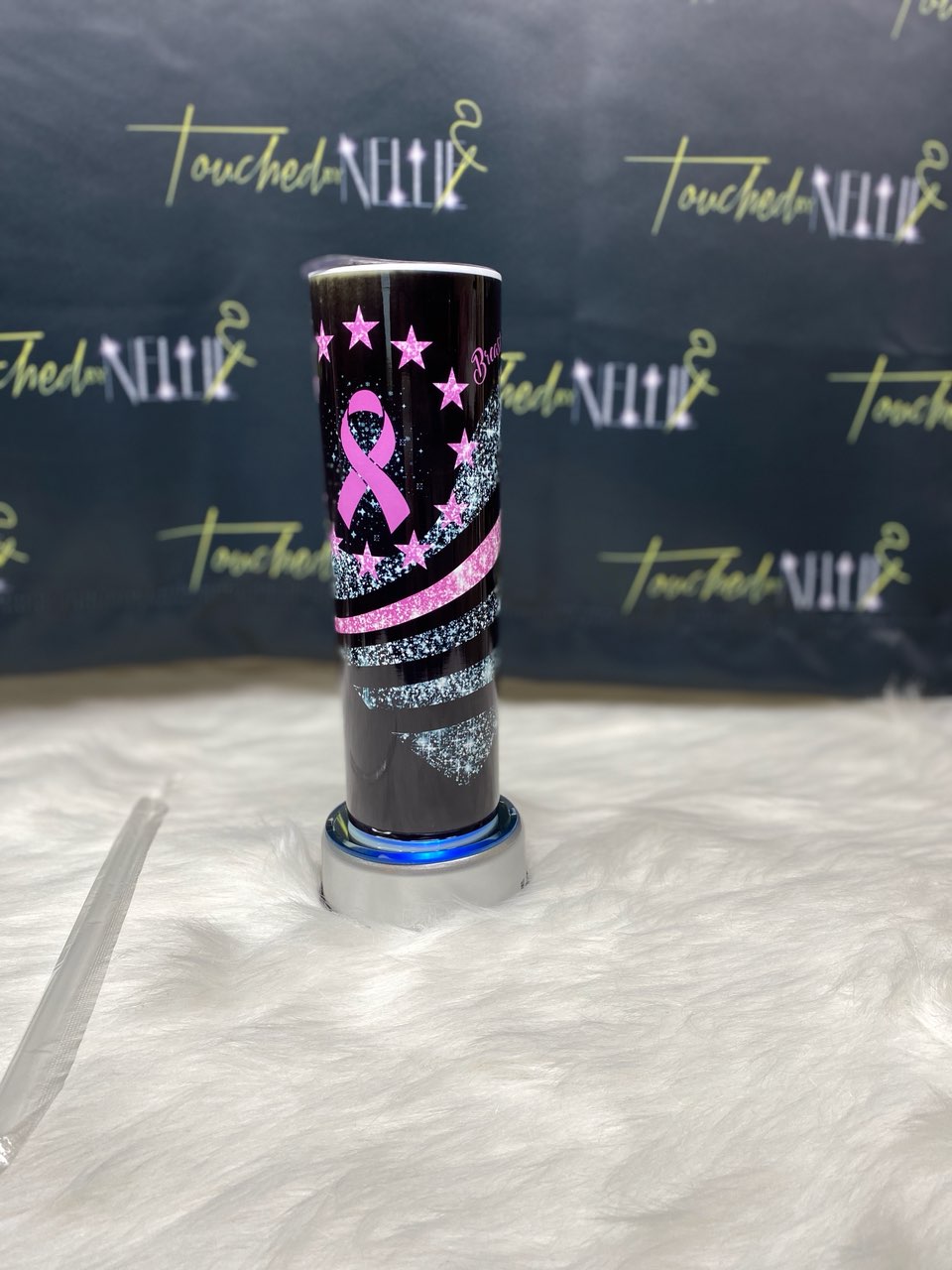 Breast Cancer Awareness 30 Oz Skinny Tumbler – Touched By Nellie