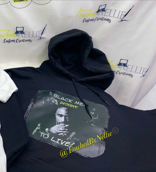 Black Men Deserve To Live - Hoodie